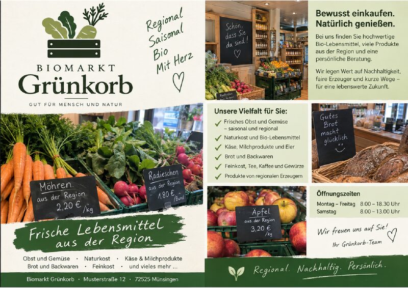 Vorschau: Flyer Biomarkt