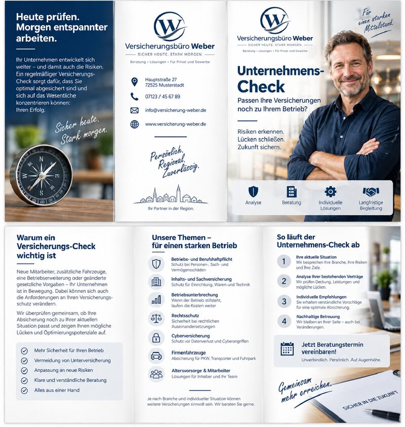 Vorschau: Unternehmenscheck Flyer