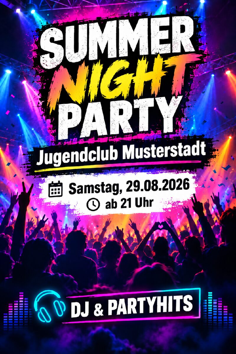 Vorschau: Flyer Summer Night Party